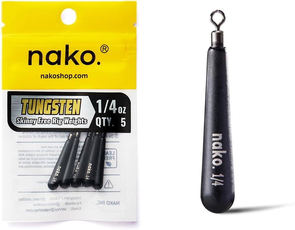Nako Tungsten Skinny Free Rig Weights