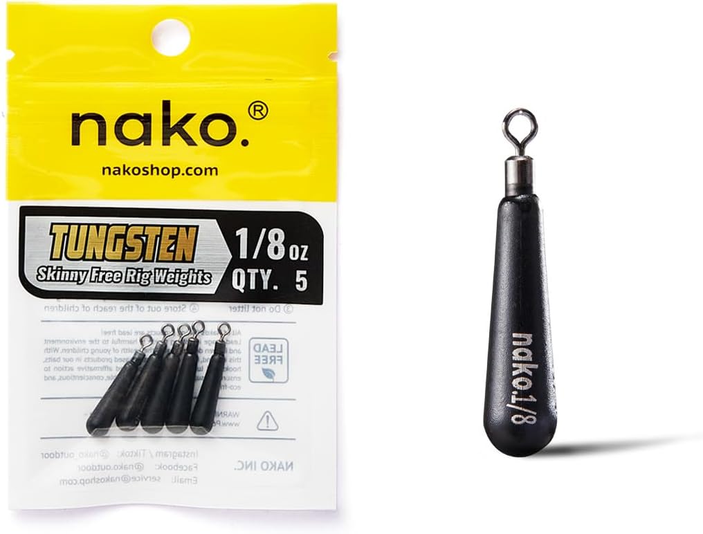 Nako Tungsten Skinny Free Rig Weights