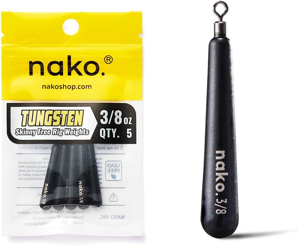 Nako Tungsten Skinny Free Rig Weights