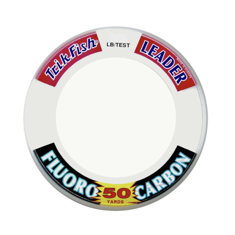 Trik Fish WSO50Y05001 Fluorocarbon Leader Wrist Spool 50lb 50yd Clear