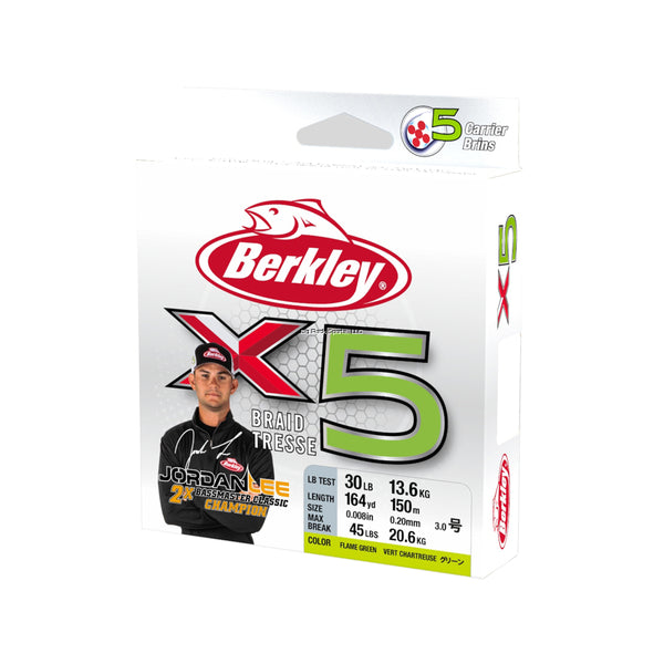 Berkley x5 5-Carrier Braided Fishing Line 80lbs 274yds Clear ~ New