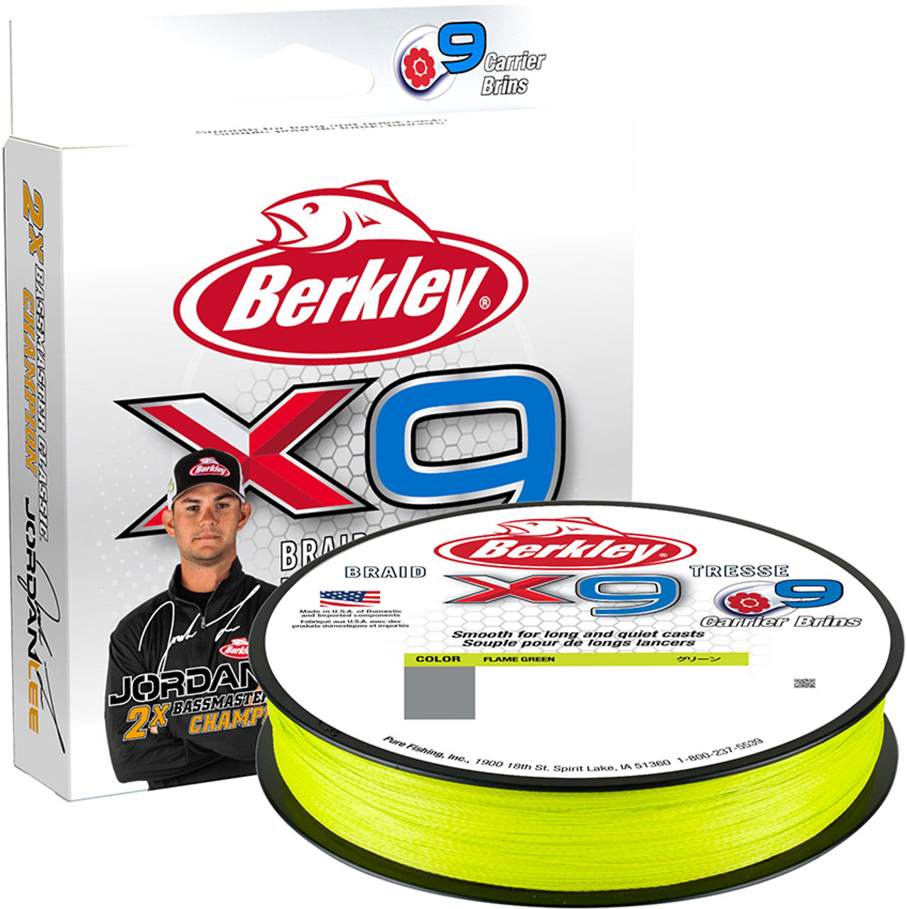 Berkley Jordan Lee x9 Braided Fishing Line Superline