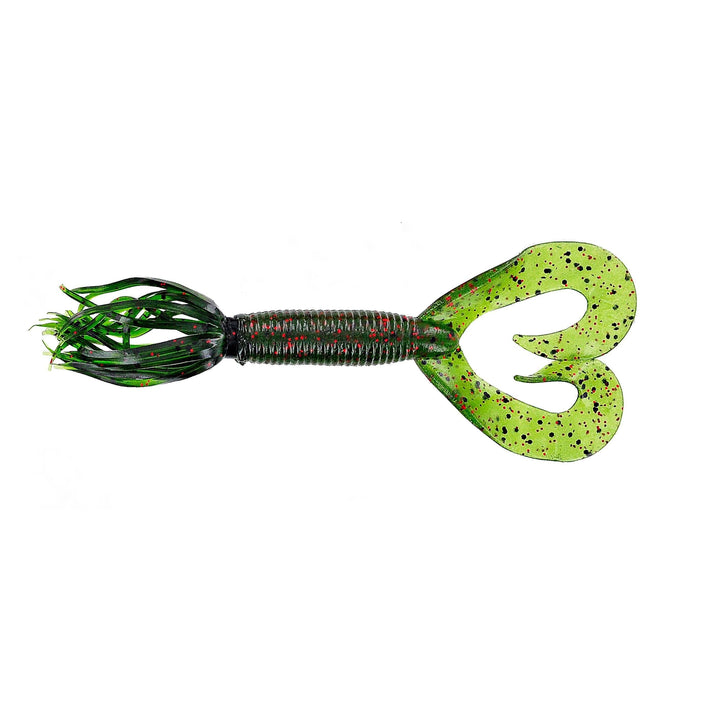 Yamamoto Double Tail Hula Grub, 5", 10pk, Watermelon