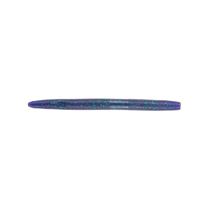 Yamamoto Senko Worm 4", 10pk, Junebug Purple with Emerald Flake