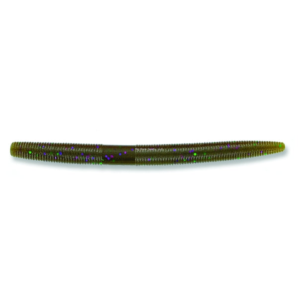 Yamamoto Senko Worm 4", 10pk, Green Pumpkin with Large Green & Large Purple