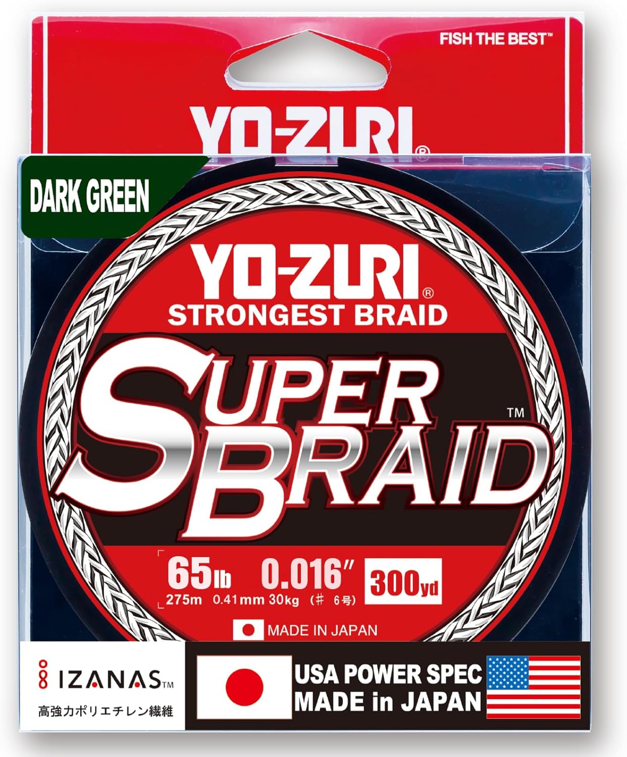 Yo-Zuri YZ SB 65LB DG 300YD SuperBraid Line 65lb 300yd Dark