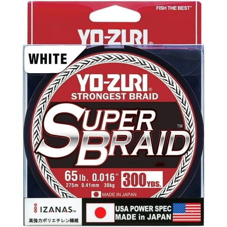 Yo-Zuri 300YD SuperBraid Line 65LB 300YD White