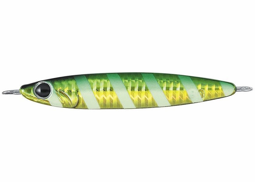 Daiwa Zakana Metal Jig Color: Zebra Glow Green Gold, 3 4/7